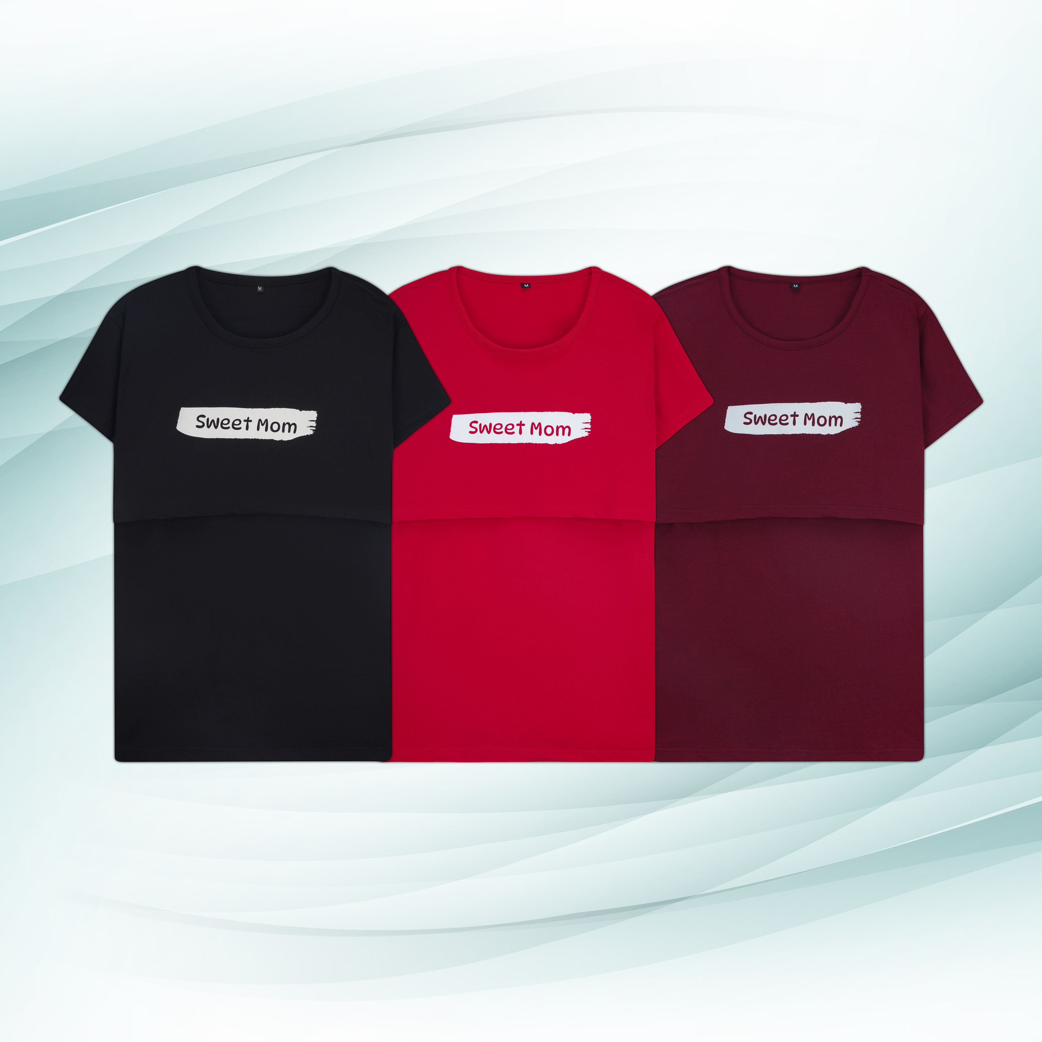 Breast_Feeding_T-shirt👩‍🍼(ব্রেস্টফিডিং টি-শার্ট) 3PCS Combo Set